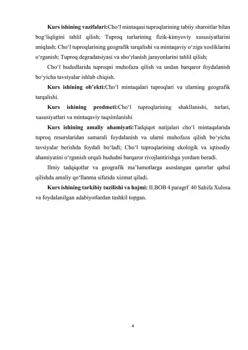 CHO‘L MINTAQASI TUPROQLARI VA ULARNING GEOGRAFIK TARQALISHI. 4
