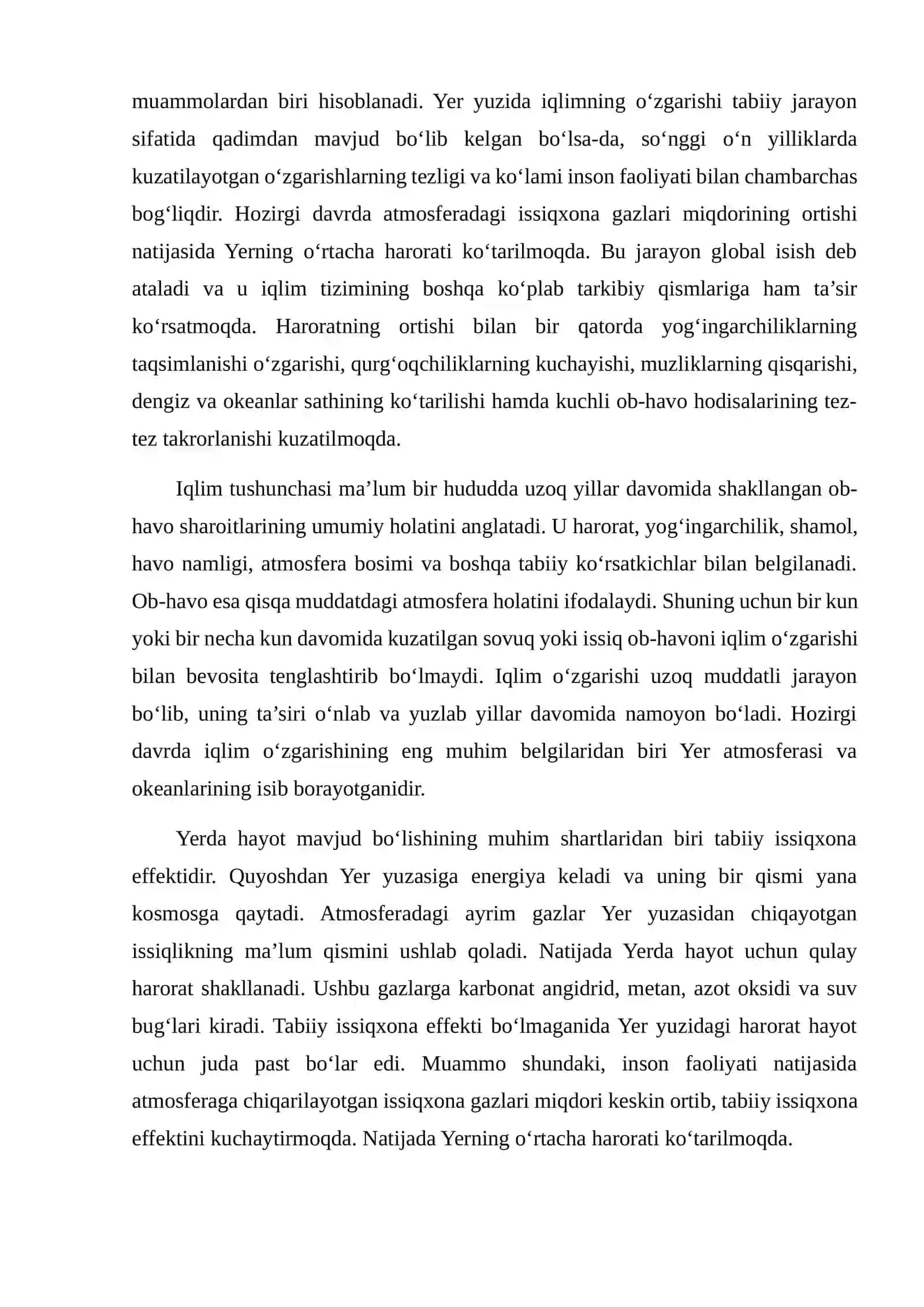 IQLIM O‘ZGARISHINING QISHLOQ XO‘JALIGIGA TA’SIRI 4
