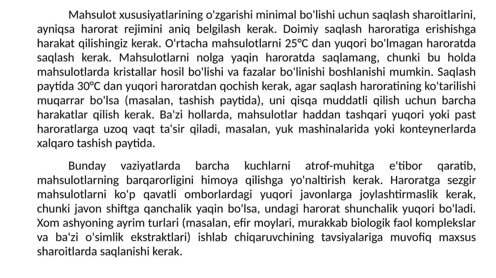 PARFYUMERIYA-KOSMETIKA MAHSULOTLARI ISHLAB CHIQARISH KORXONALARINING CHIQINDILARINI SAQLASH 4