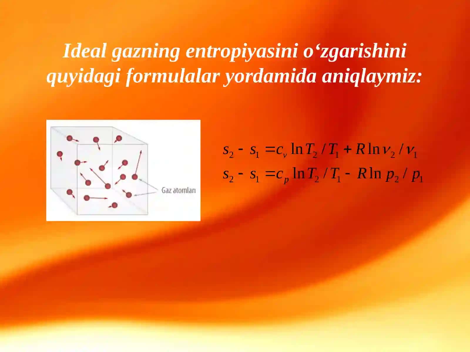 Ideal gaz holatining tenglamalari 4