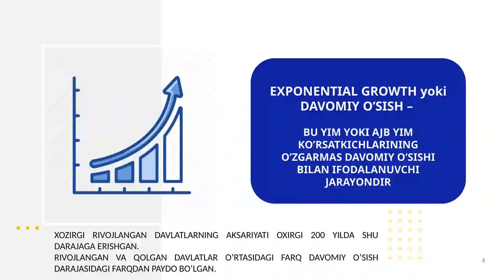 IQTISODIY O’SISH MASALALARI 4