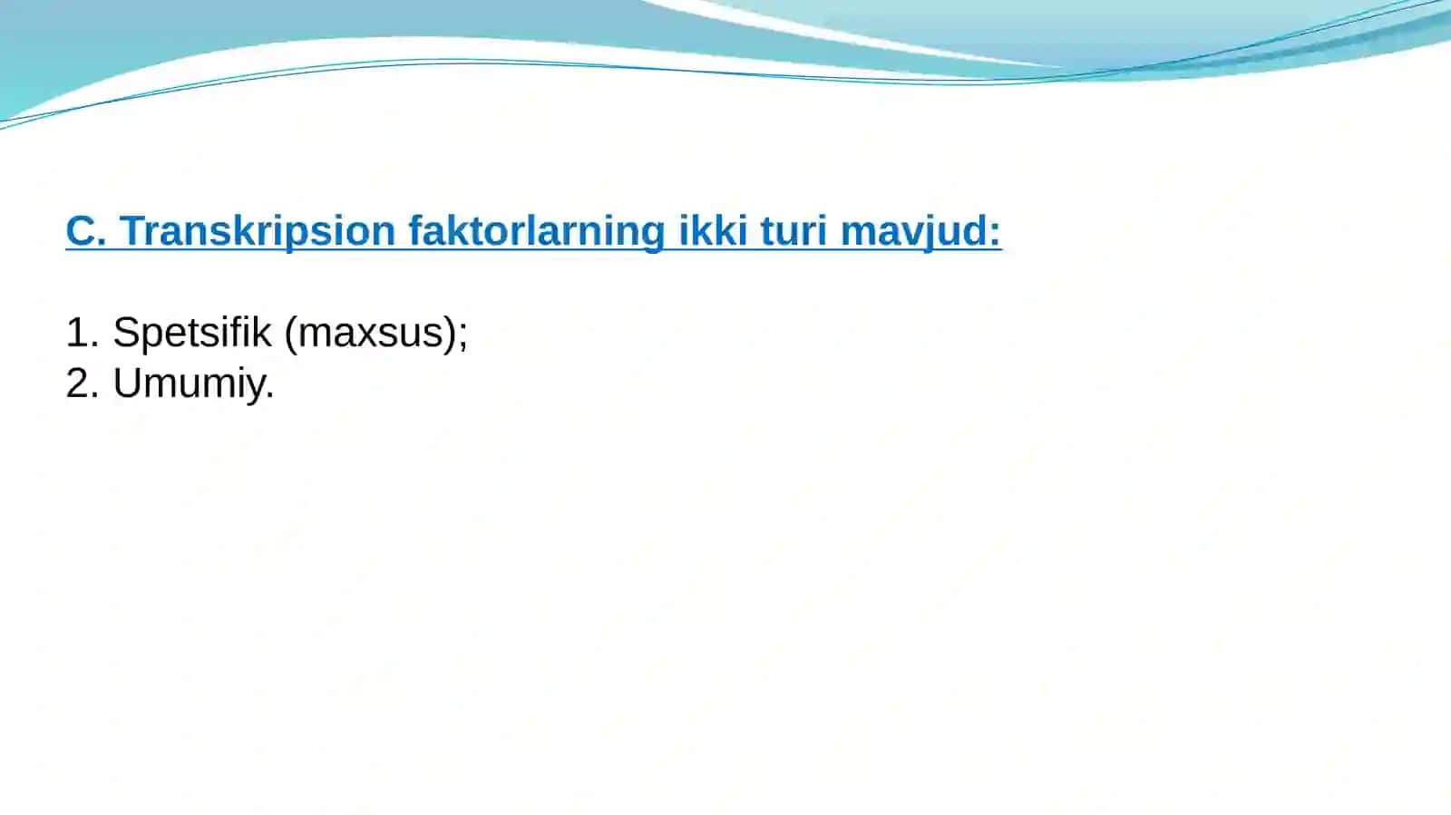 Transkripsion faktorlar 4