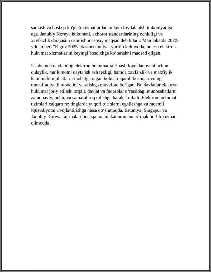 ELEKTRON HUKUMATNI JORIY ETISHNING JAHON TAJRIBASI 4