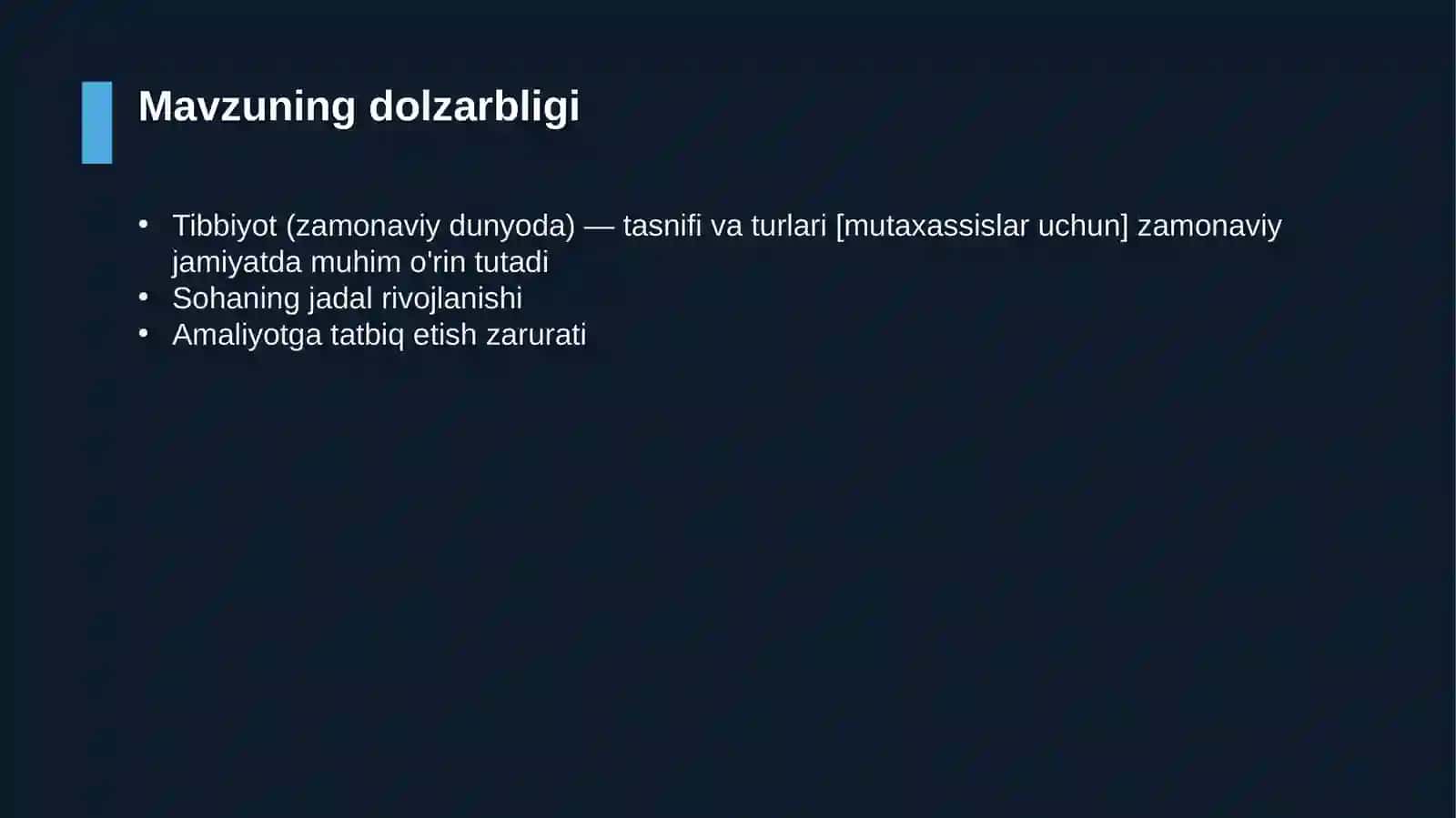 Tibbiyot (zamonaviy dunyoda) — tasnifi va turlari [mutaxassislar uchun] 4