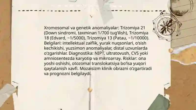 Ona qornida rivojlanish patologiyasi 4