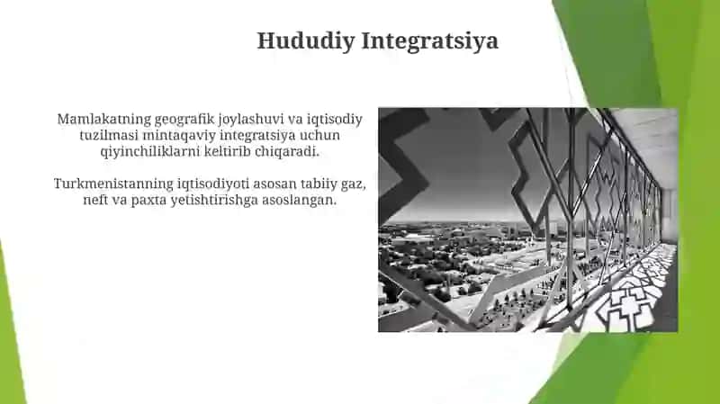 Turkmenistan Republikasiga umumiy iqtisodiy geografik tasnif 4