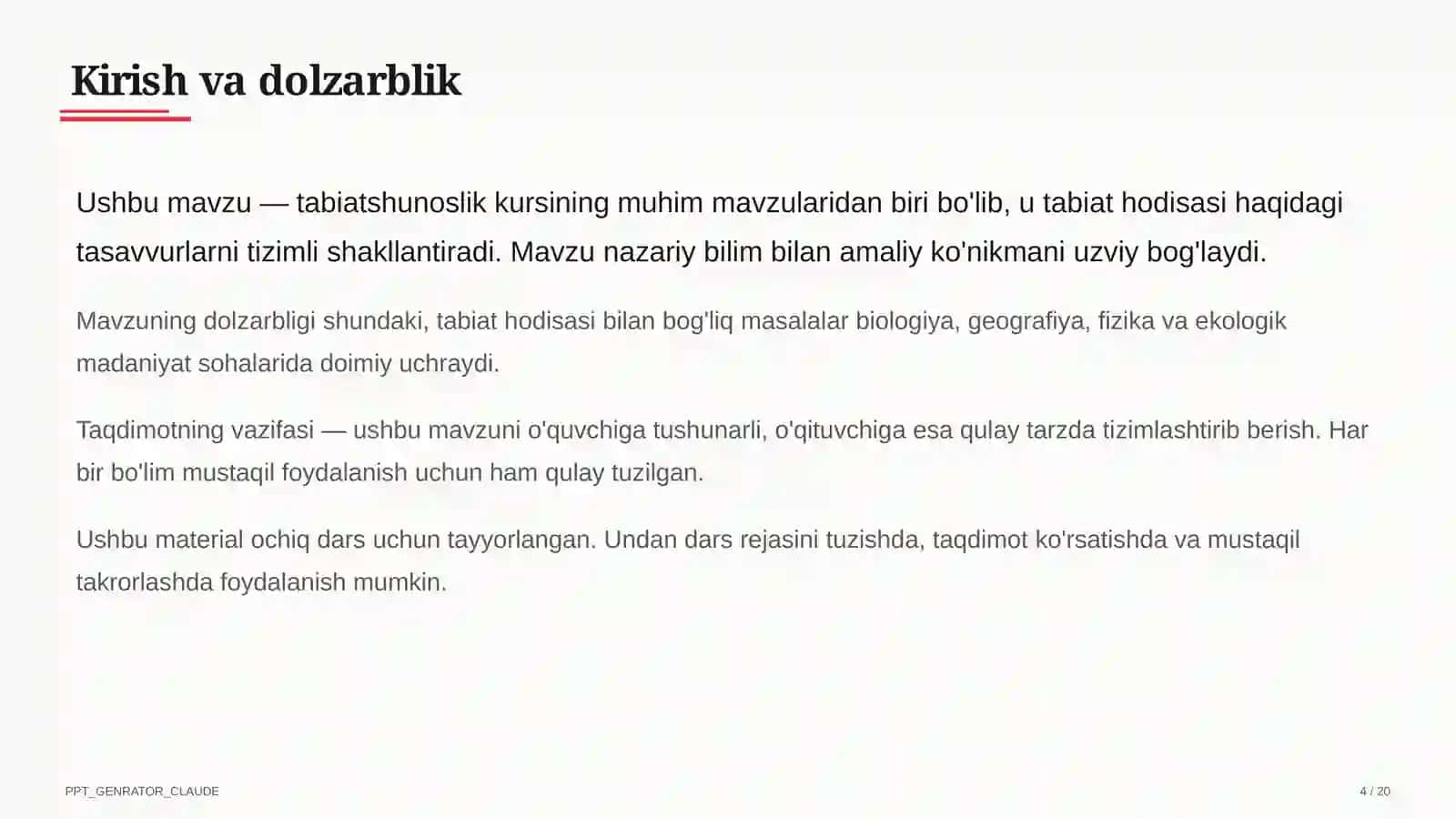 Hayvonlarning turlari: sutemizuvchilar, qushlar, baliqlar (3-sinf) 4