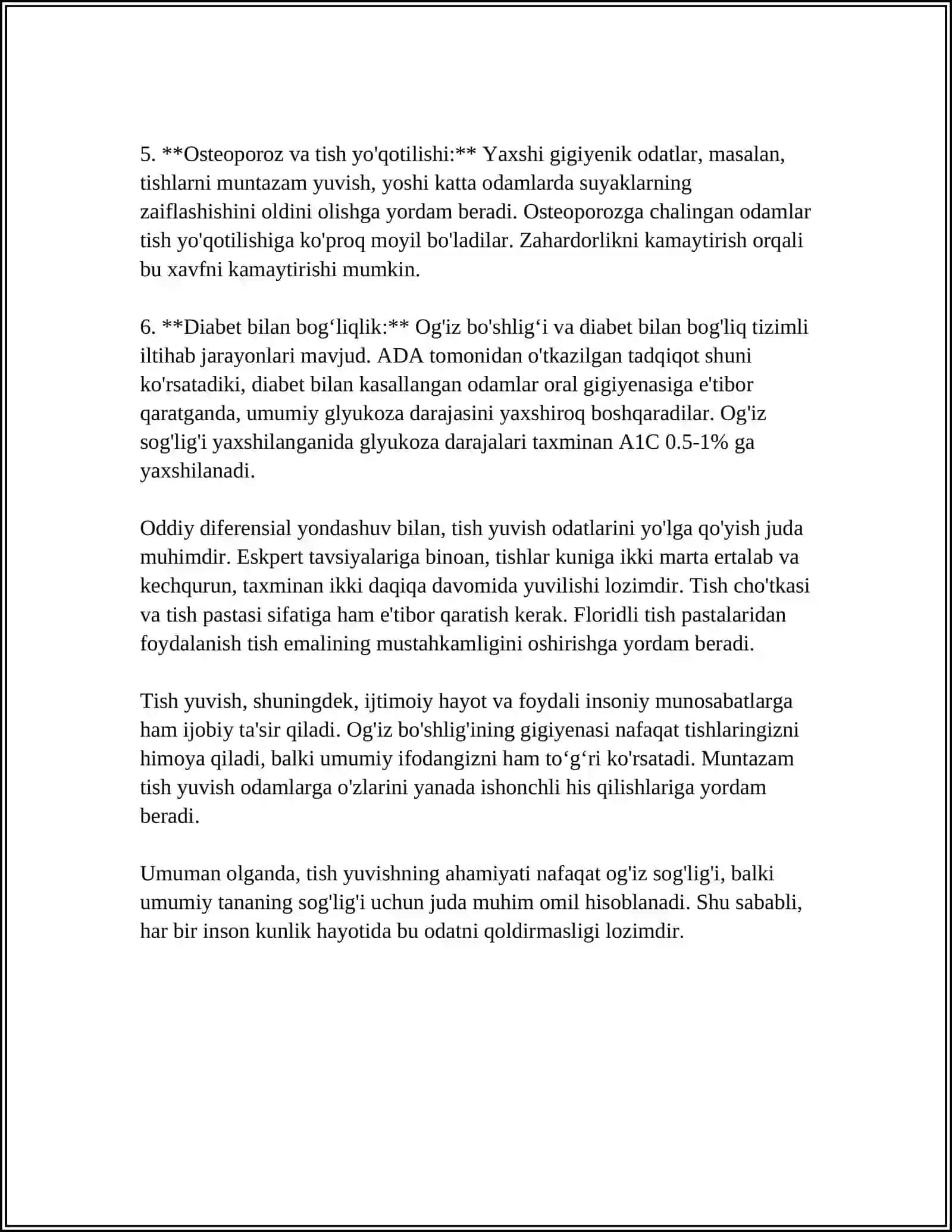 TURAR JOYNING GIGIYENIK AHAMIYATI 4