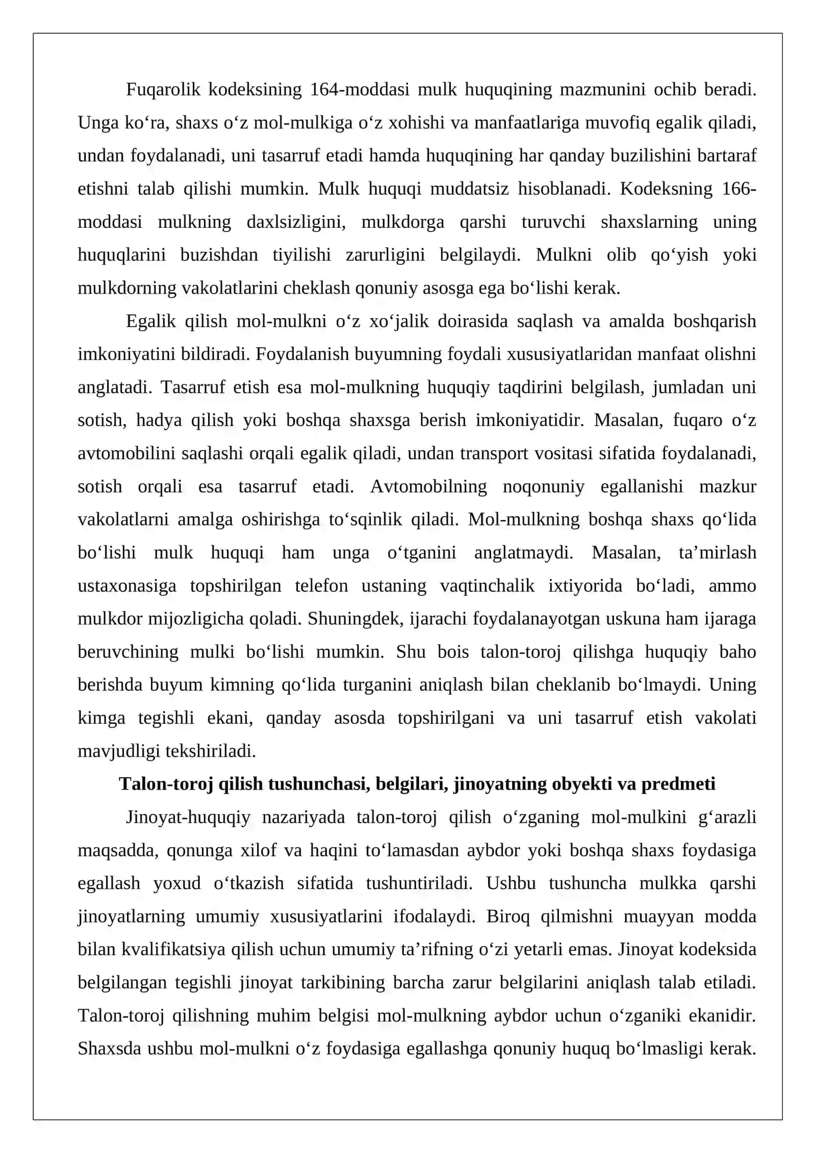 Oʻzgalar mulkini talon-toroj qilish 4