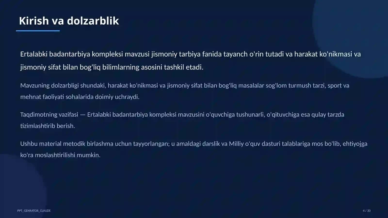 Ertalabki badantarbiya kompleksi (1-sinf) 4