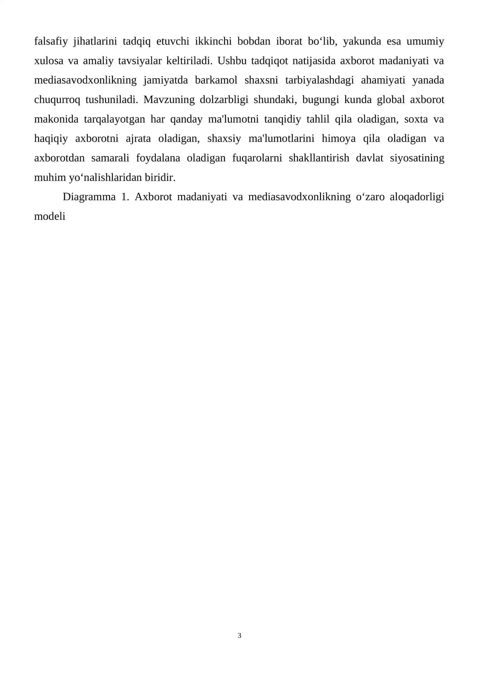 Axborot madaniyati va mediasavodxonlikni o’zaro aloqasi 4