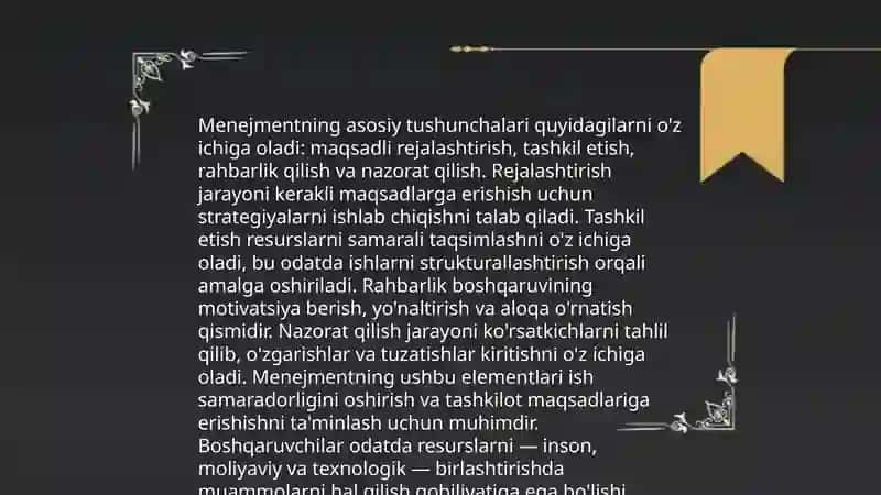 Oʻrta Osiyo menejmentning nazariy asoslari va tamoyillari 4
