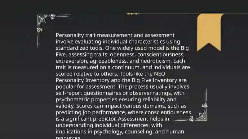 Big Five Personality Traits 4