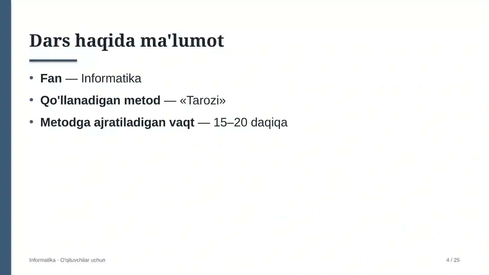 informatika darslarida tarozi metodidan foydalanish 7014 4