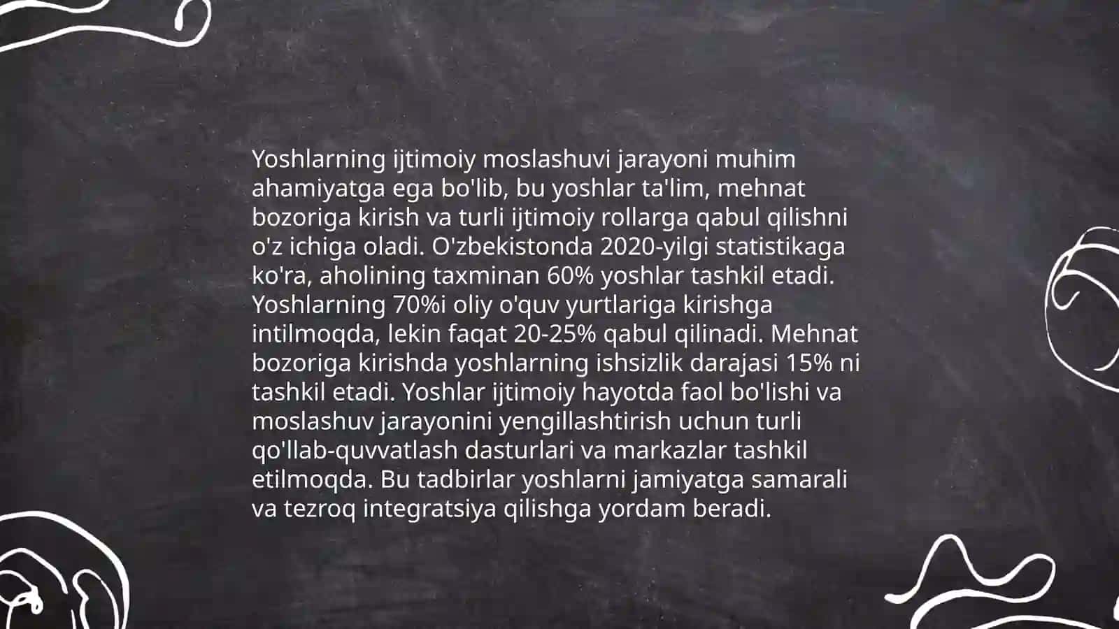 Yoshlik davri va uning oʻziga xos xususiyatlari,oʻz oʻzini anglash 4