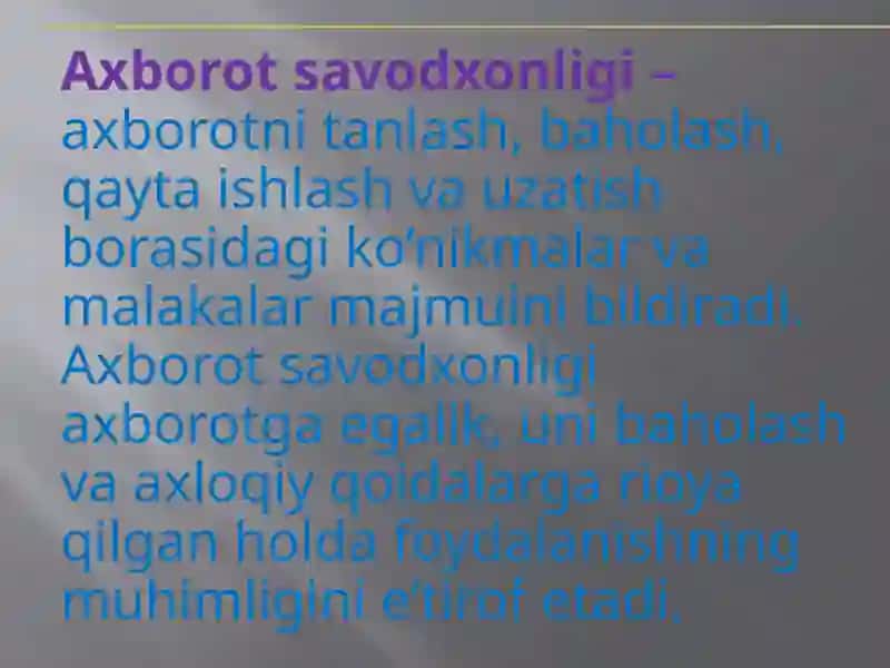 MEDIA SAVODXONLIK VA AXBOROT MADANIYATI EVОLYUTSIYASI HAMDA JAMIYATDAGI AHAMIYATI 4