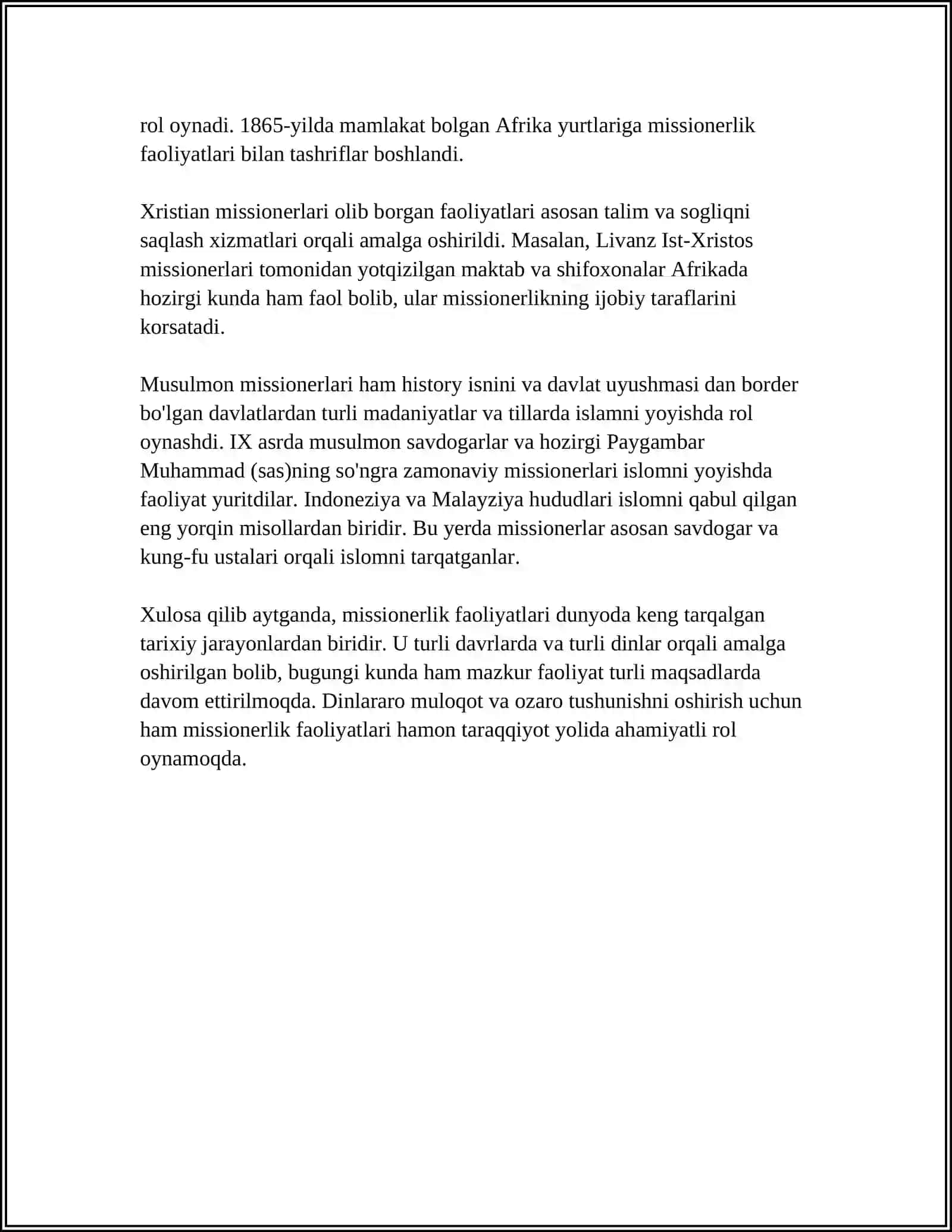 MISSIONERLIK VA PROLIDIZM 4