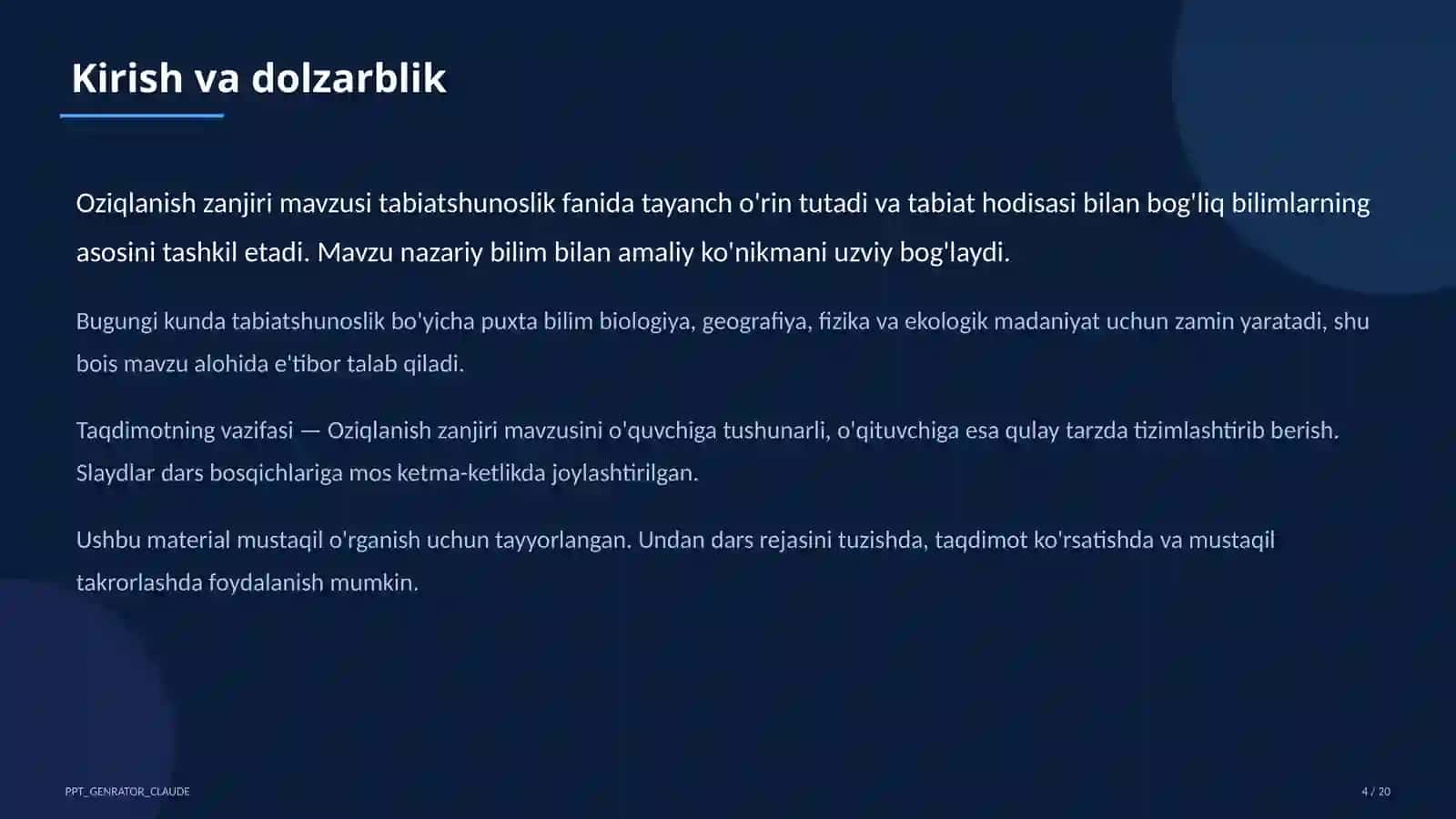 Oziqlanish zanjiri (3-sinf) 4