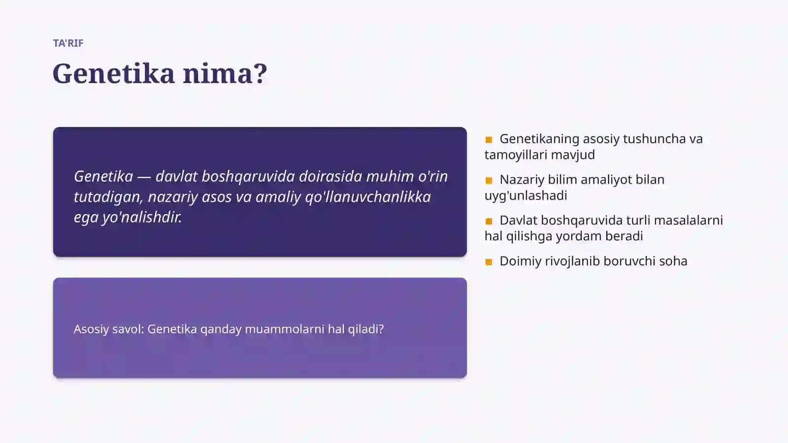 Genetika 4