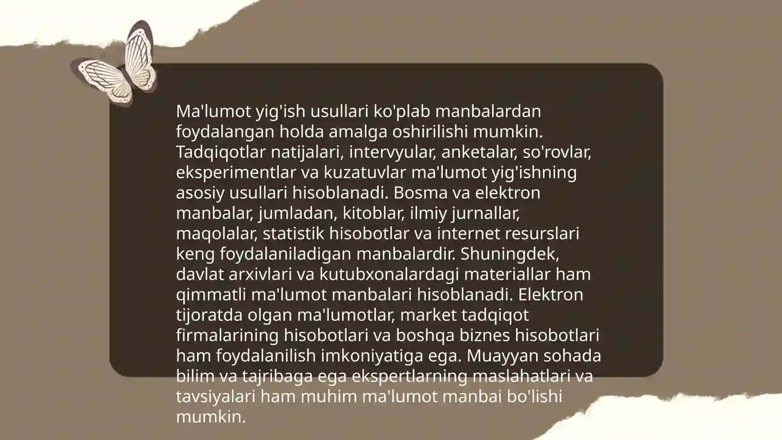 Soha boʻyicha berilgan mavzu asosida ilmiy tadqiqot olib borish jarayonlari 4
