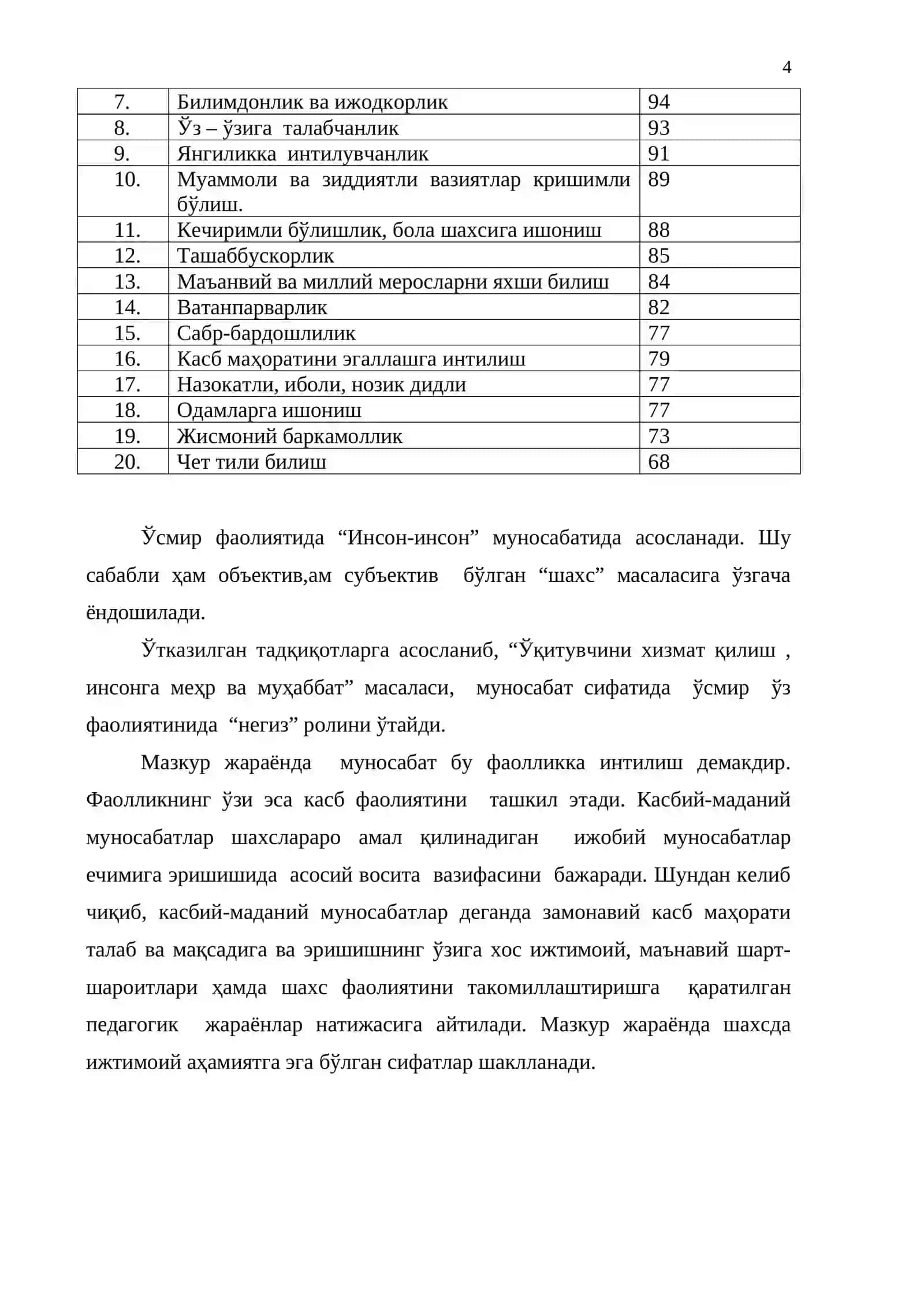 Ўсмир –ёшидаги болалар билан олиб бориладиган ижтимоий-педагогик фаолиятининг ўзига хослиги 4