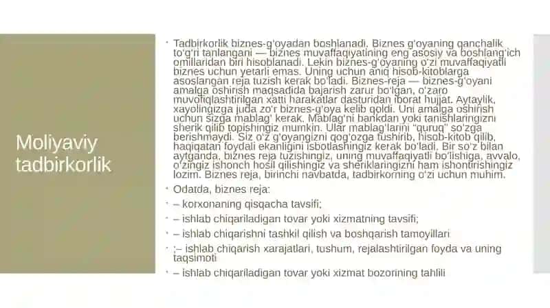 Tadbirkorlik 4