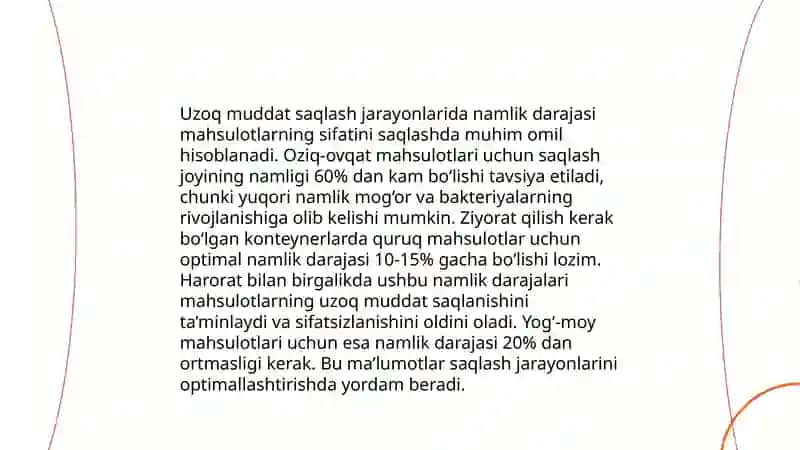 Donni saqlash paytida omborda sodir bo'ladigan fiziologik jarayonlar 4