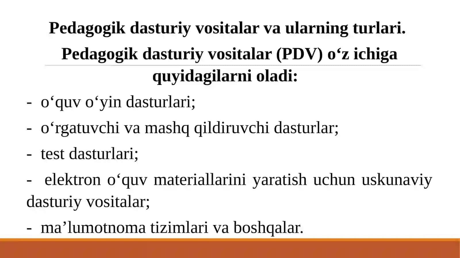 O'qitishning dasturiy ta'minoti 4