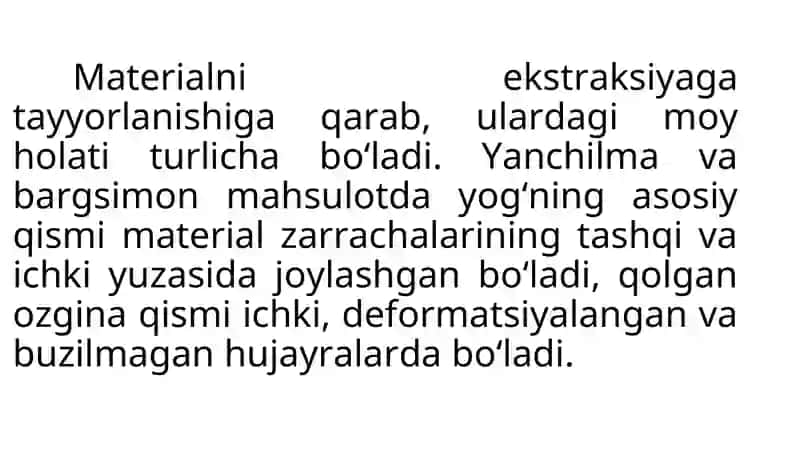 Ekstraksiyalash usullari 4