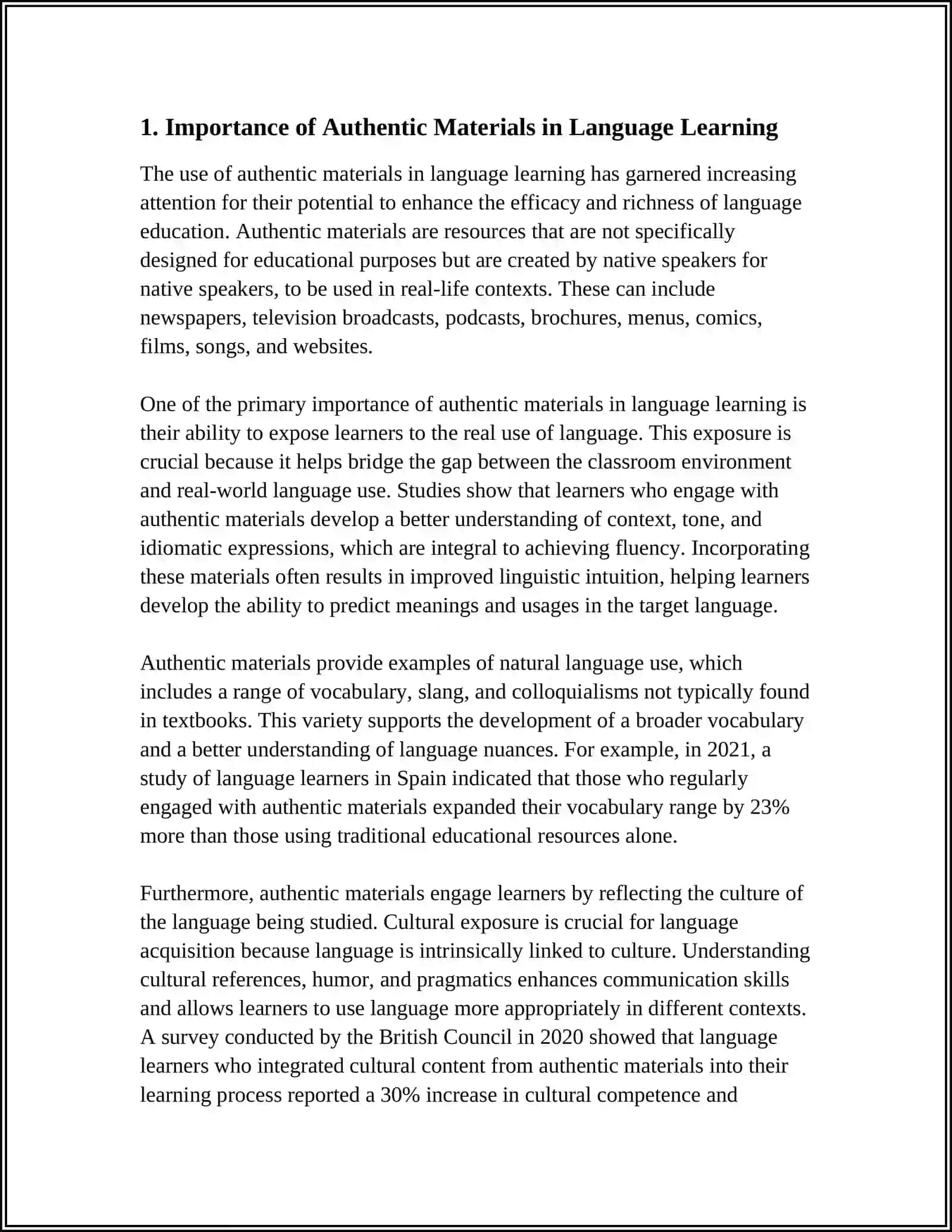 DESIGNING AUTHENTIC MATERIALS FOR LANGUAGE LEARNING 4