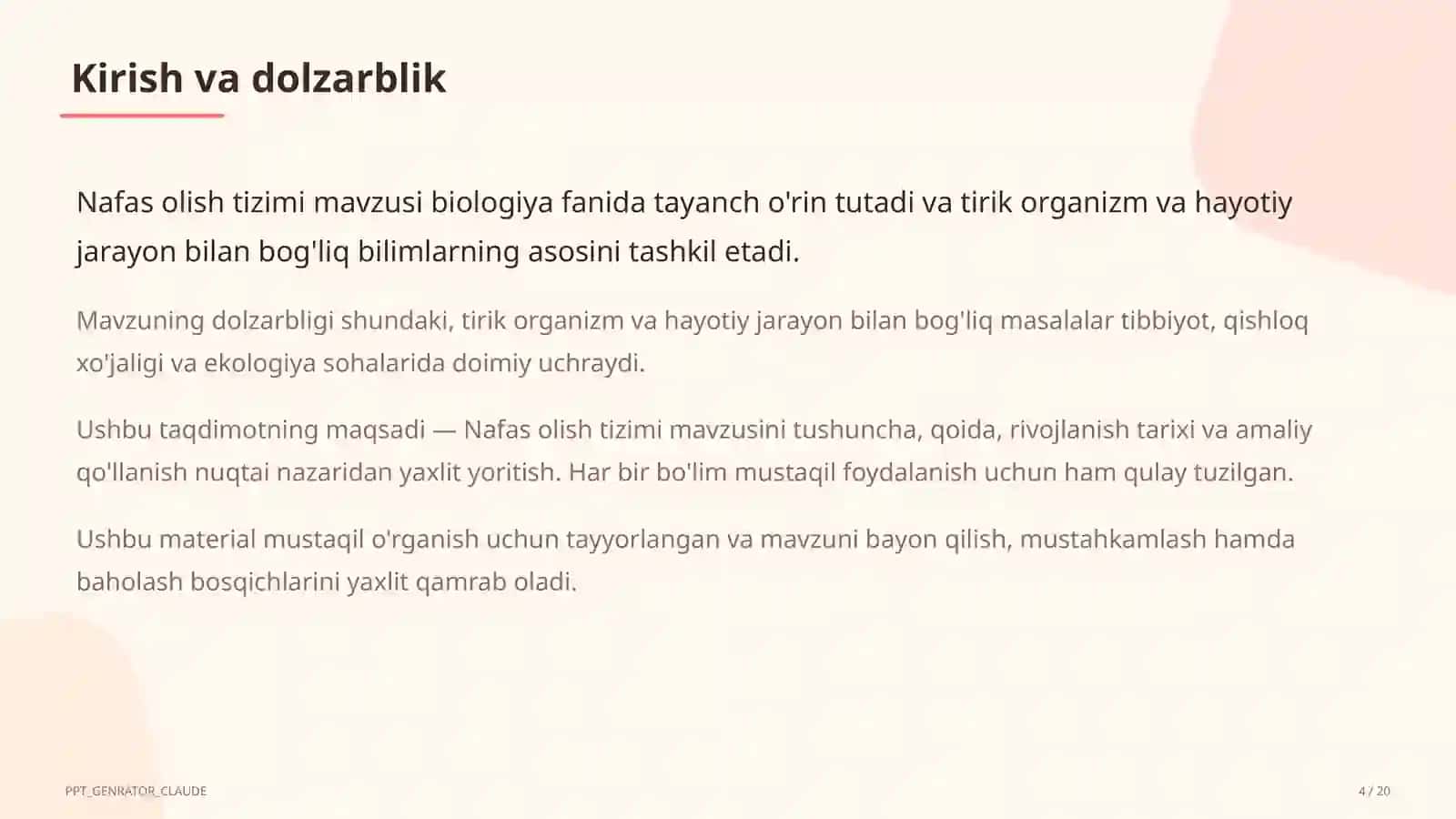 Nafas olish tizimi (8-sinf) 4
