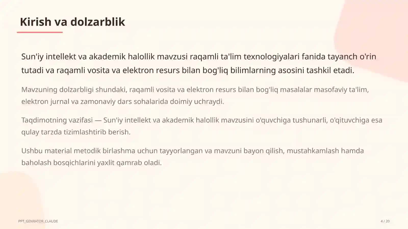 Sun'iy intellekt va akademik halollik 4