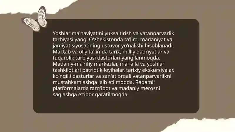 Milliy ma'naviyat va madaniyatni tiklash 4