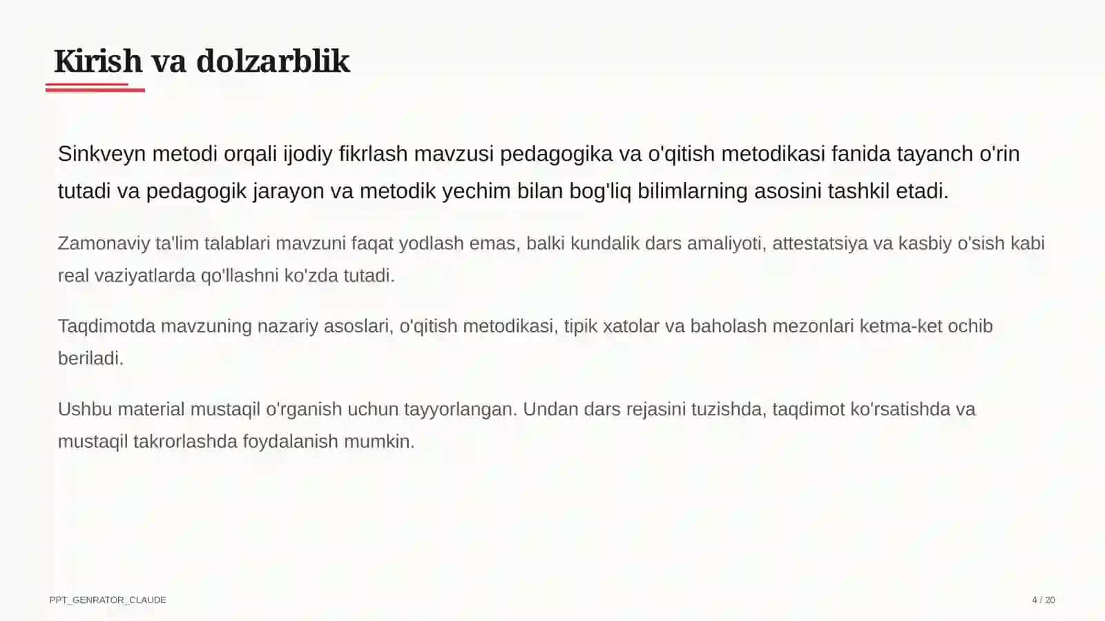 Sinkveyn metodi orqali ijodiy fikrlash 4
