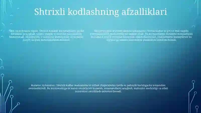 Tovarni Shtrixli Kodlashtirish Tizimi 4