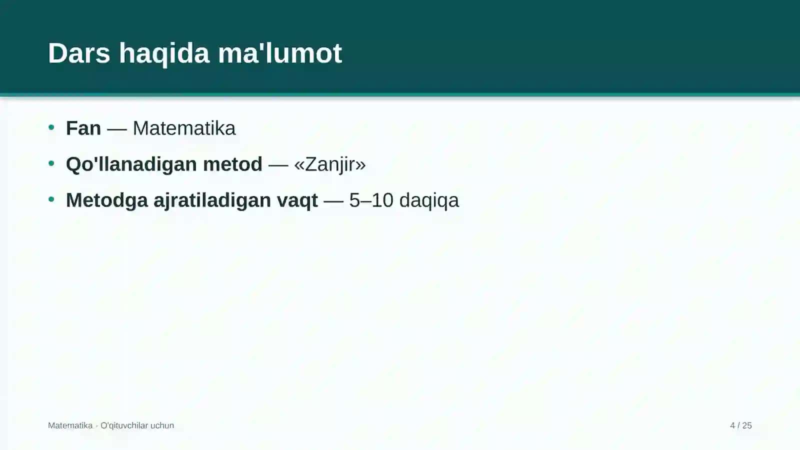 matematika darslarida zanjir metodidan foydalanish 2948 4