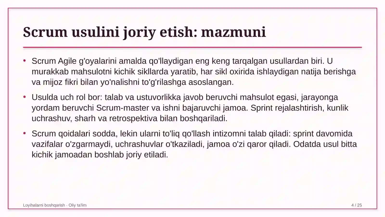 xususiy banklarda scrum usulini joriy etish 3633 4