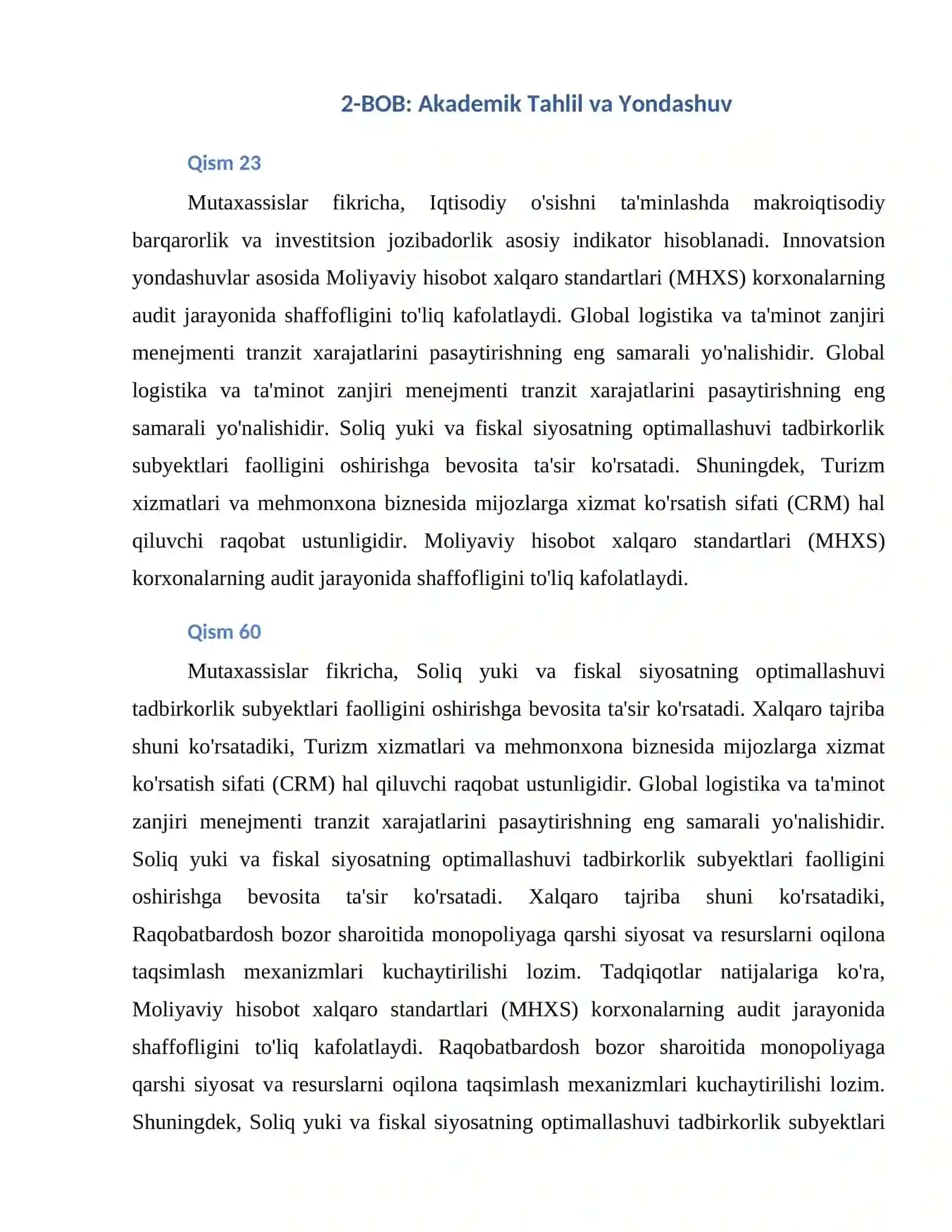 Akademik Tahlil va Yondashuv 4