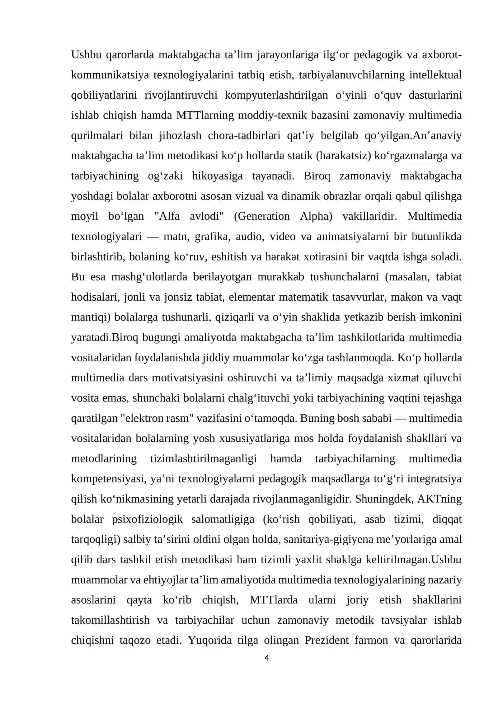 MAKTABGACHA TA’LIMDA MULTIMEDIA TEXNOLOGIYALARINING NAZARIY ASOSLARI 4