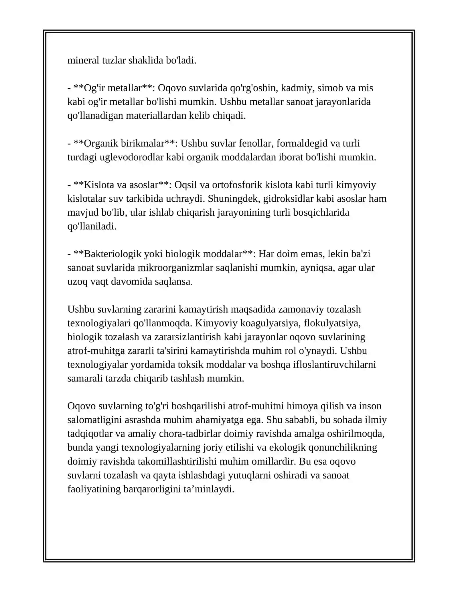 KIMYO SANOATI OQOVO SUVLARI 4