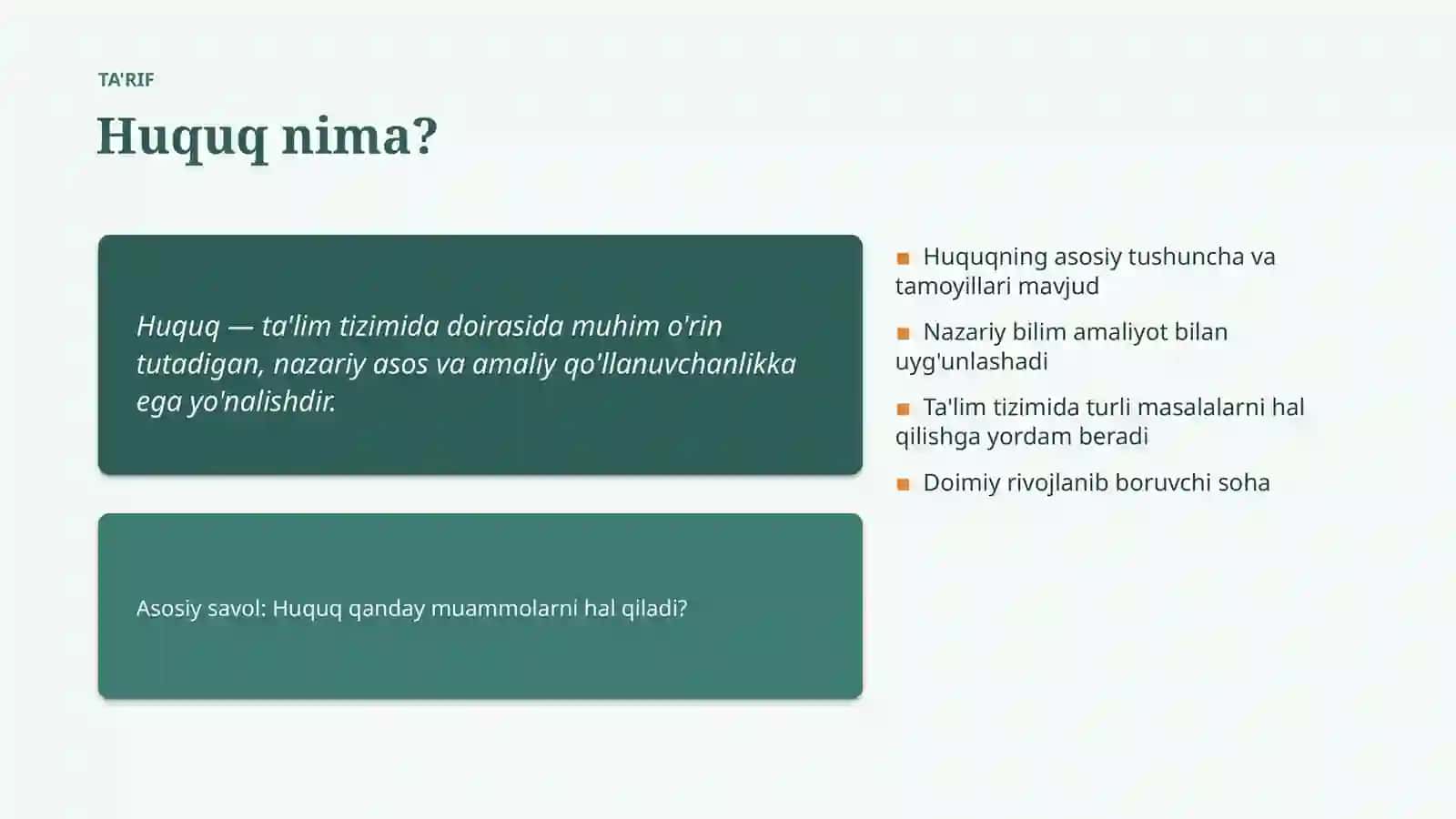Ta'lim Tizimida Huquq 4