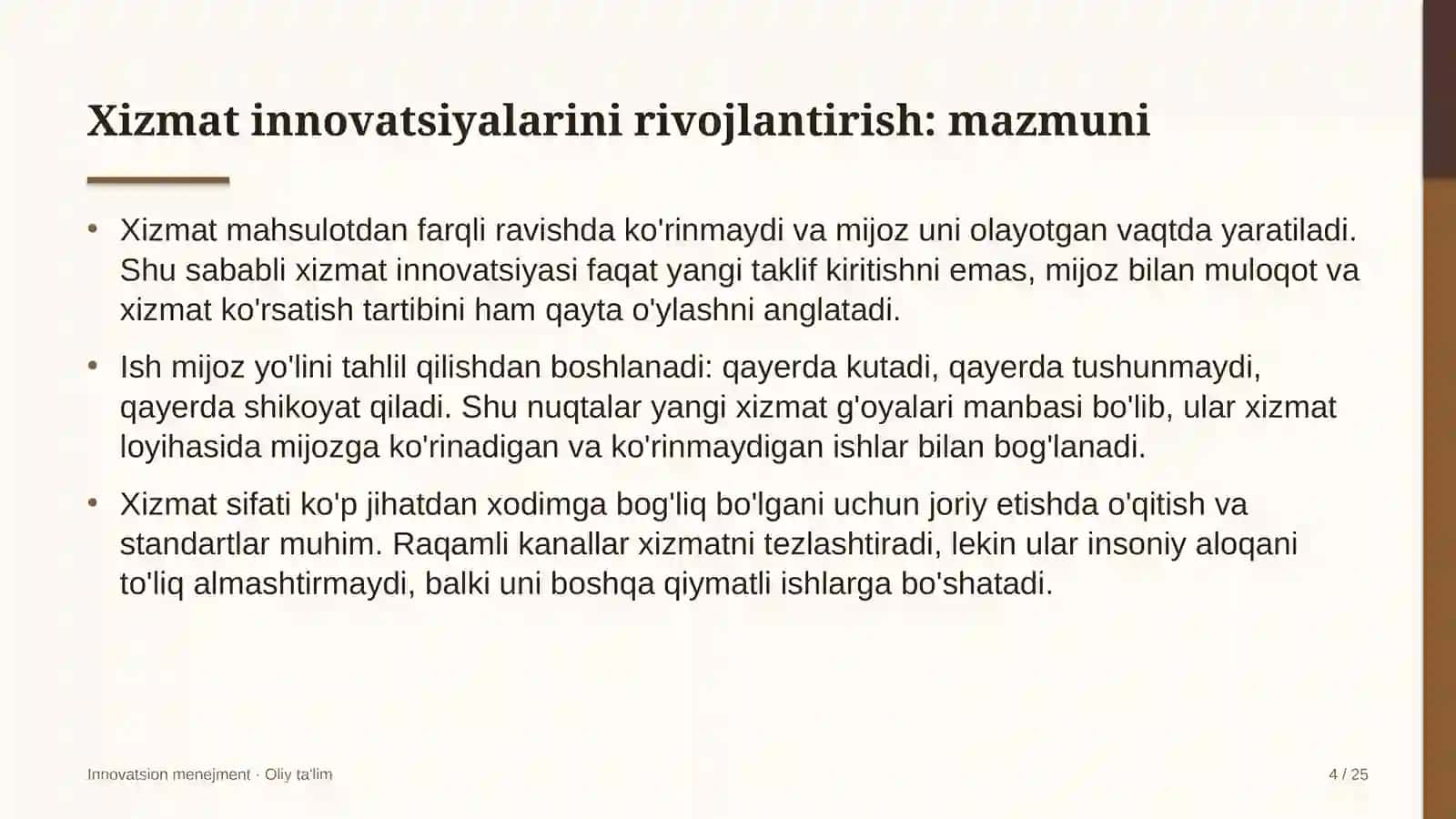 buxgalteriya xizmatlarida xizmat innovatsiyalarini rivojlantirish 9393 4