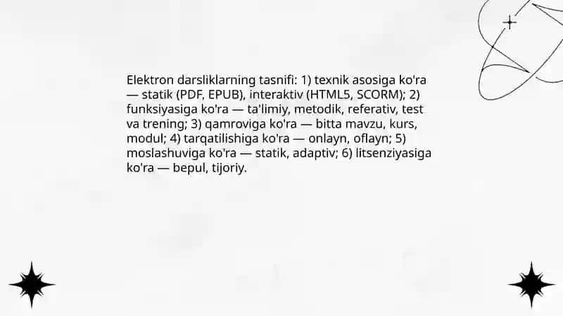 Elektron darslik va ularning turlari 4