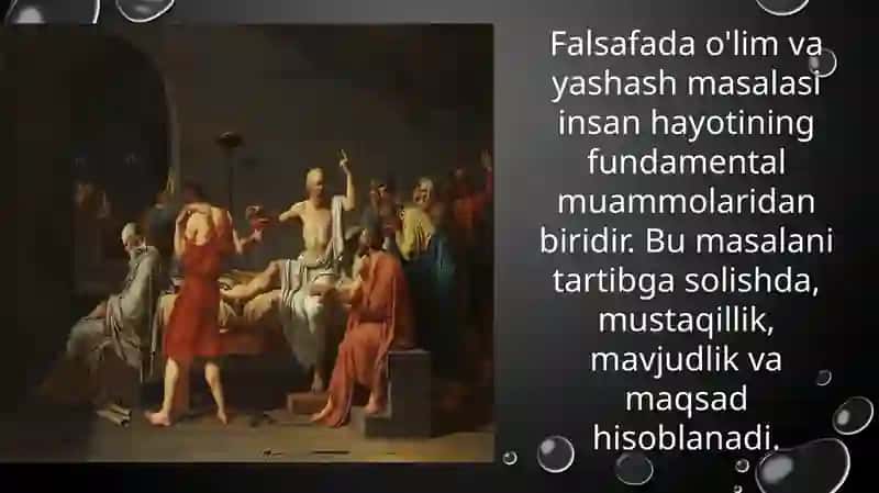 Insonning yashashi va o'lim masalasi 4