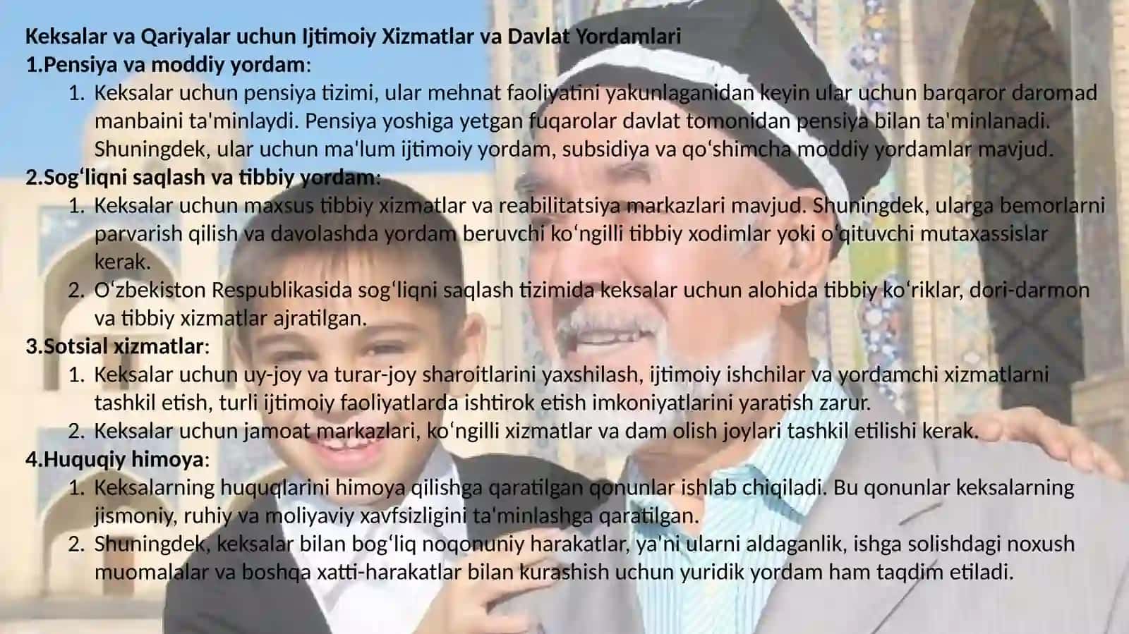 Keksalar va qariyalar 4