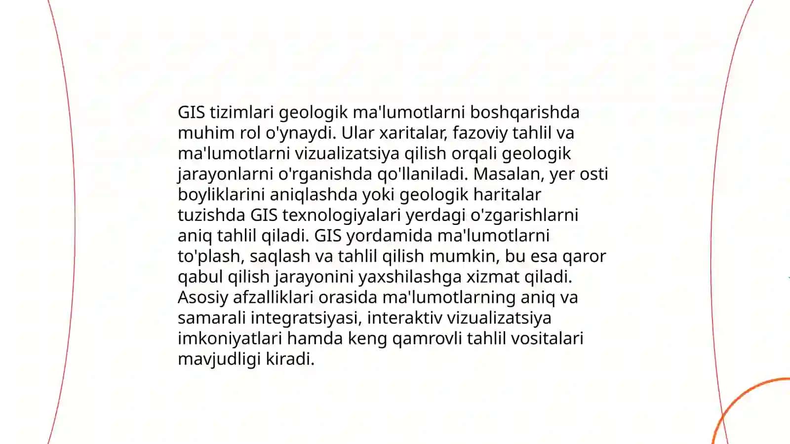 GIS texnologiyalarining geologiya sohasida qo'llanilishi 4
