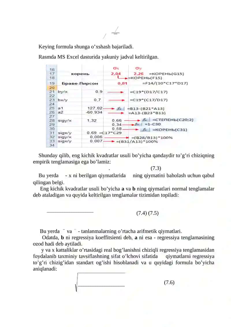 MA’RUZA. REGRESSION TAHLIL 4