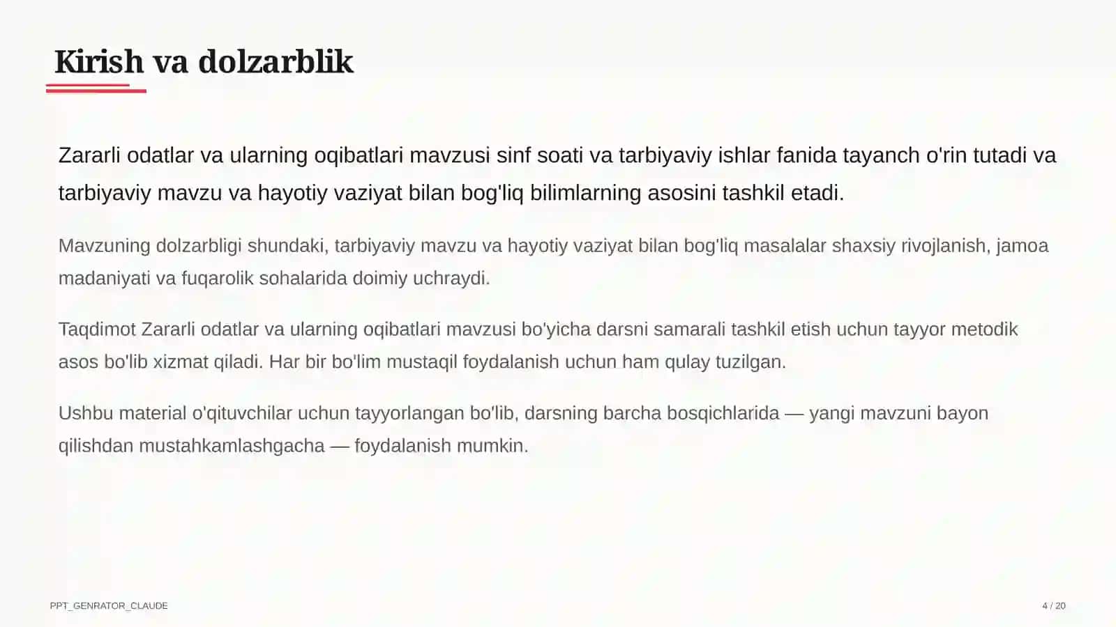 Zararli odatlar va ularning oqibatlari 4