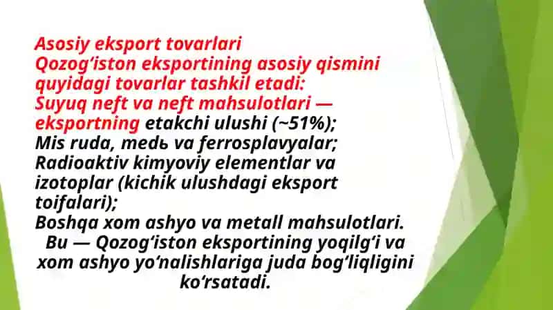 Qozog'iston Respublikasi iqtisodiy tahlili 4