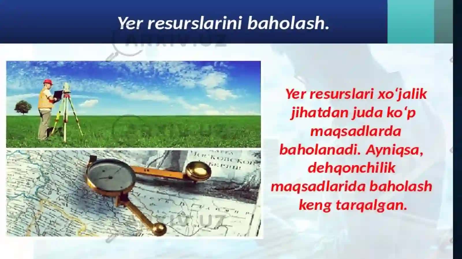 Yer kadastri va bonitrovkasi fanidan taqdimoti 4